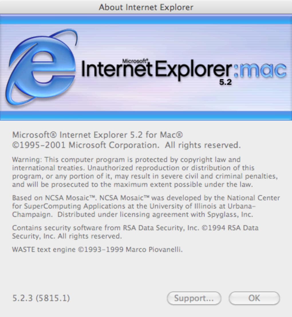 Internet explorer for mac os